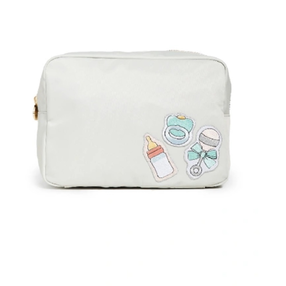 Stoney Clover Storm Light Grey Baby Pouch bag
